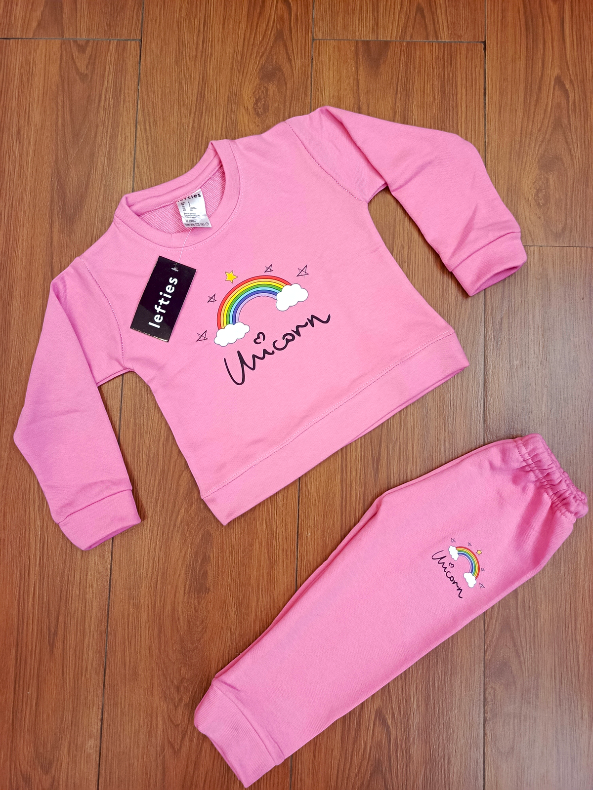 Pink unicorn kids tracksuits