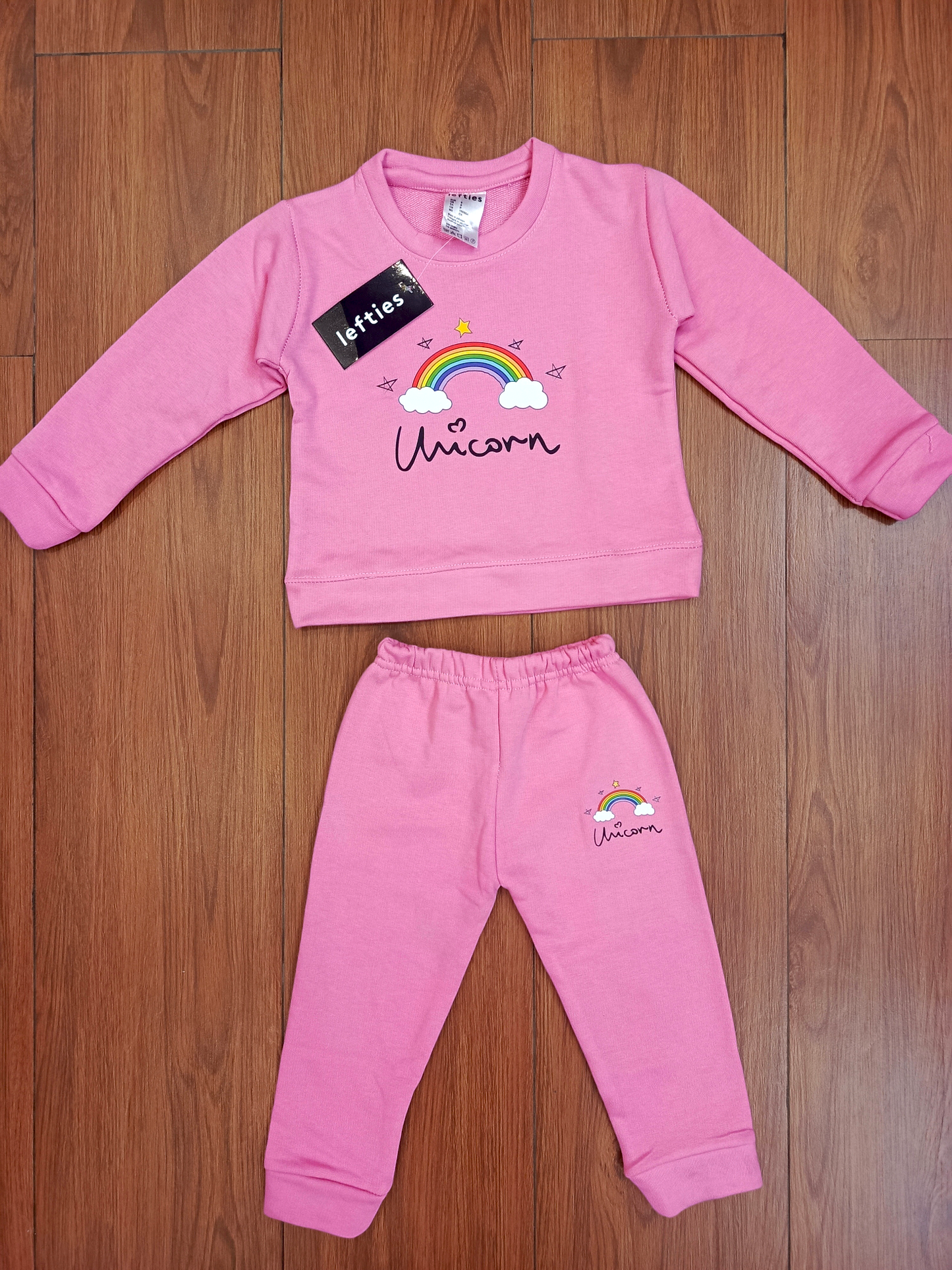 Pink unicorn kids tracksuits