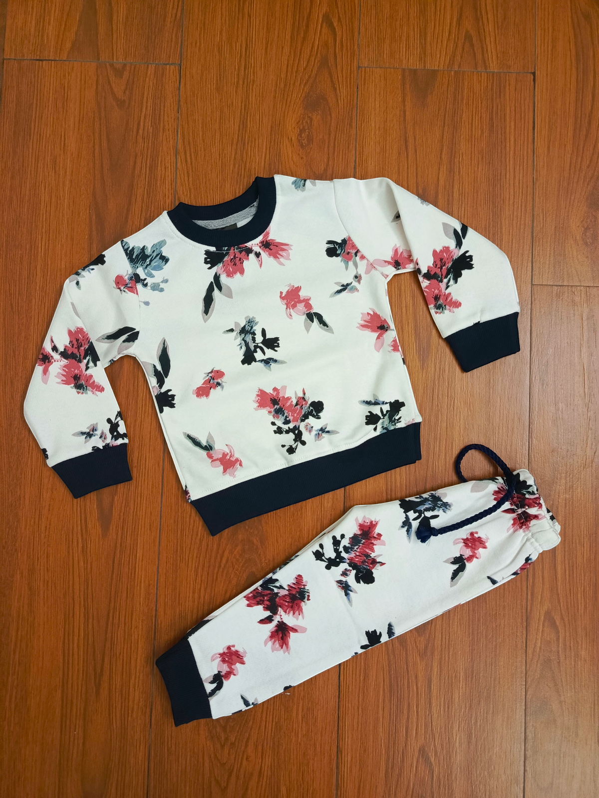 White flower kids tracksuits