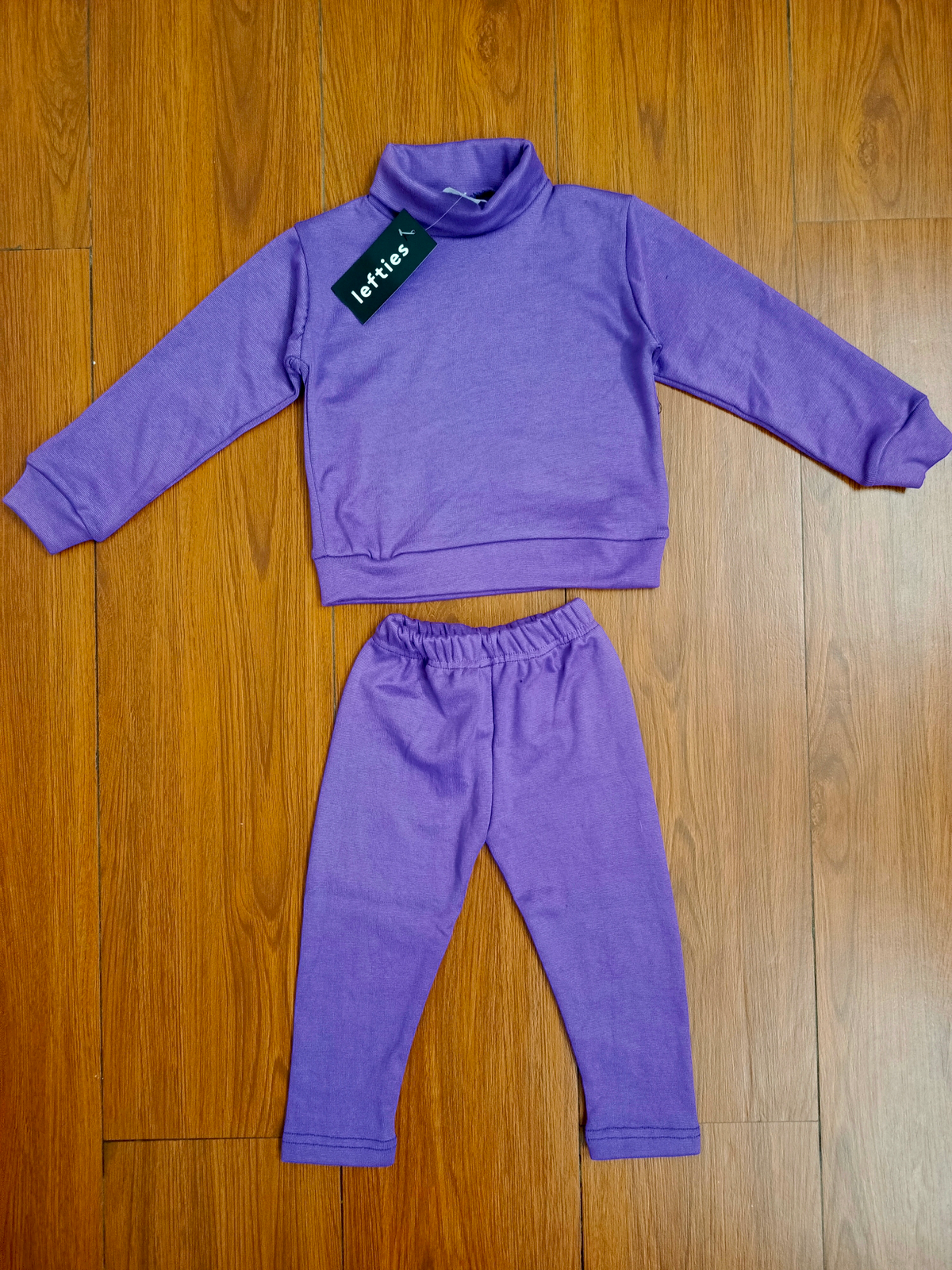 Purple hineck kids tracksuit