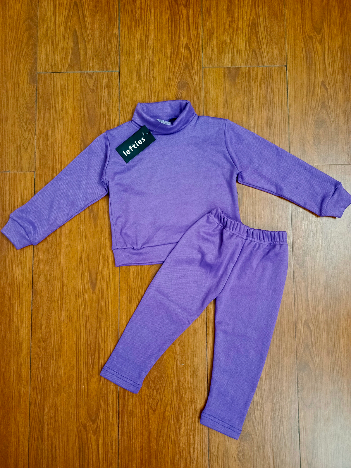 Purple hineck kids tracksuit