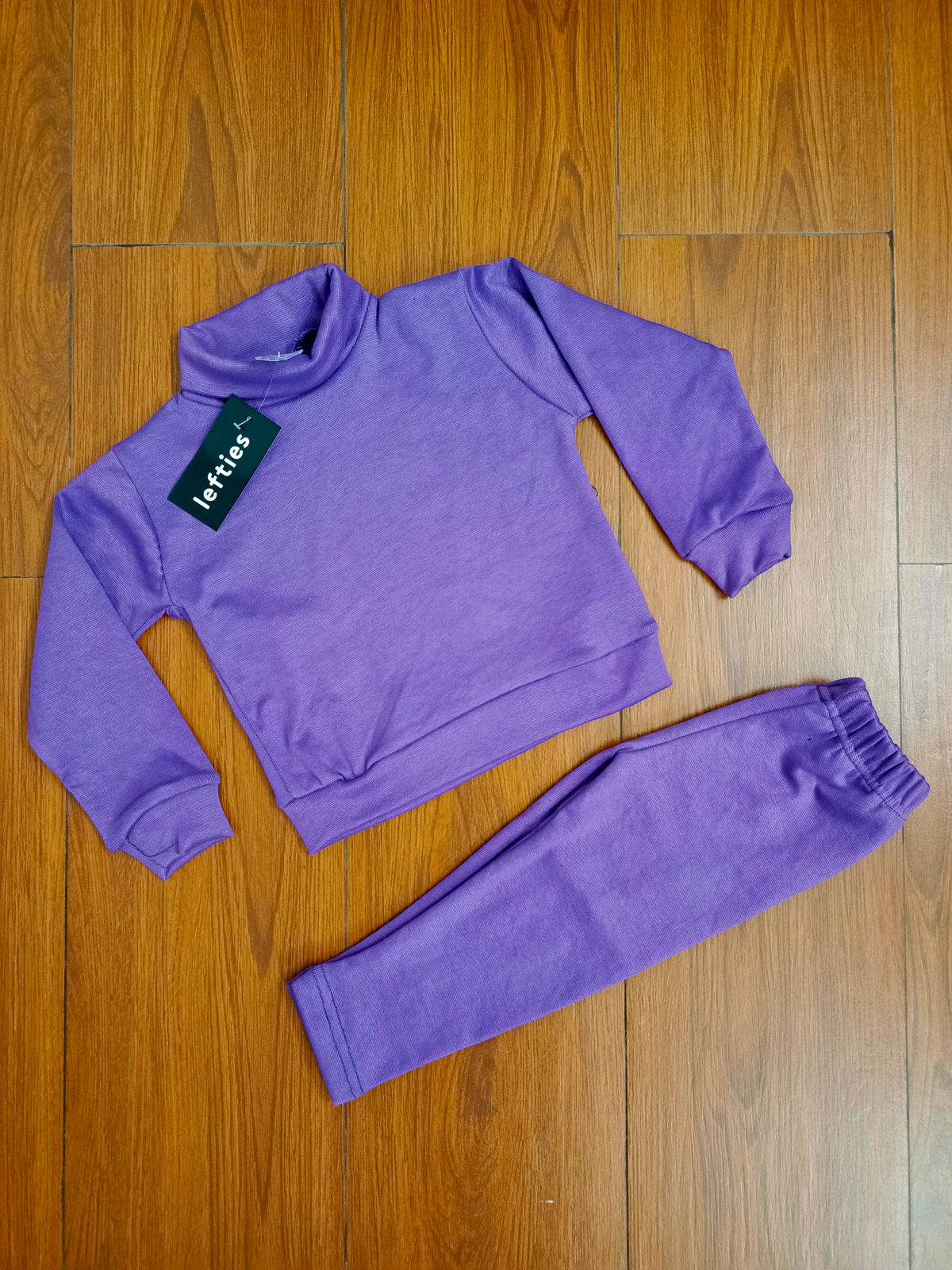 Purple hineck kids tracksuit