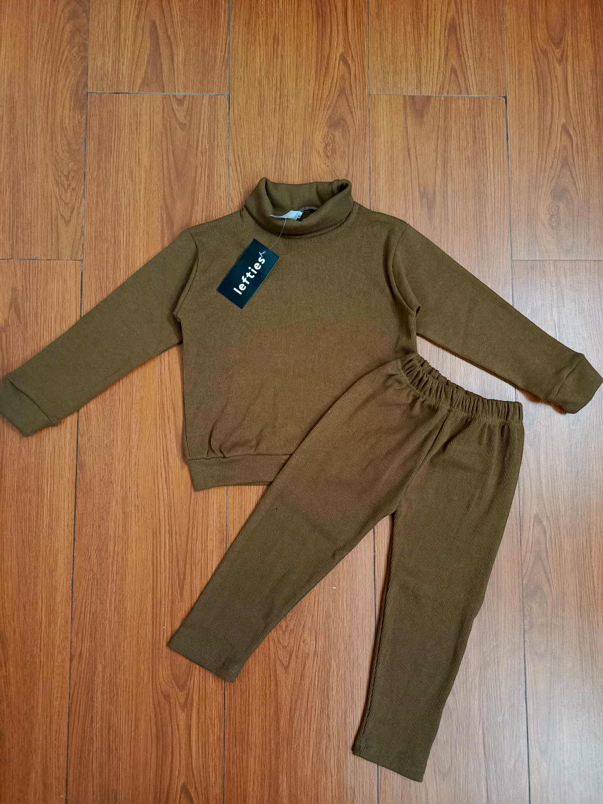 Brown hineck kids tracksuit