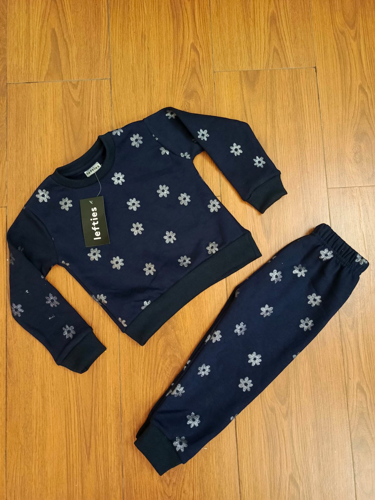 Blue glitter baby tracksuit