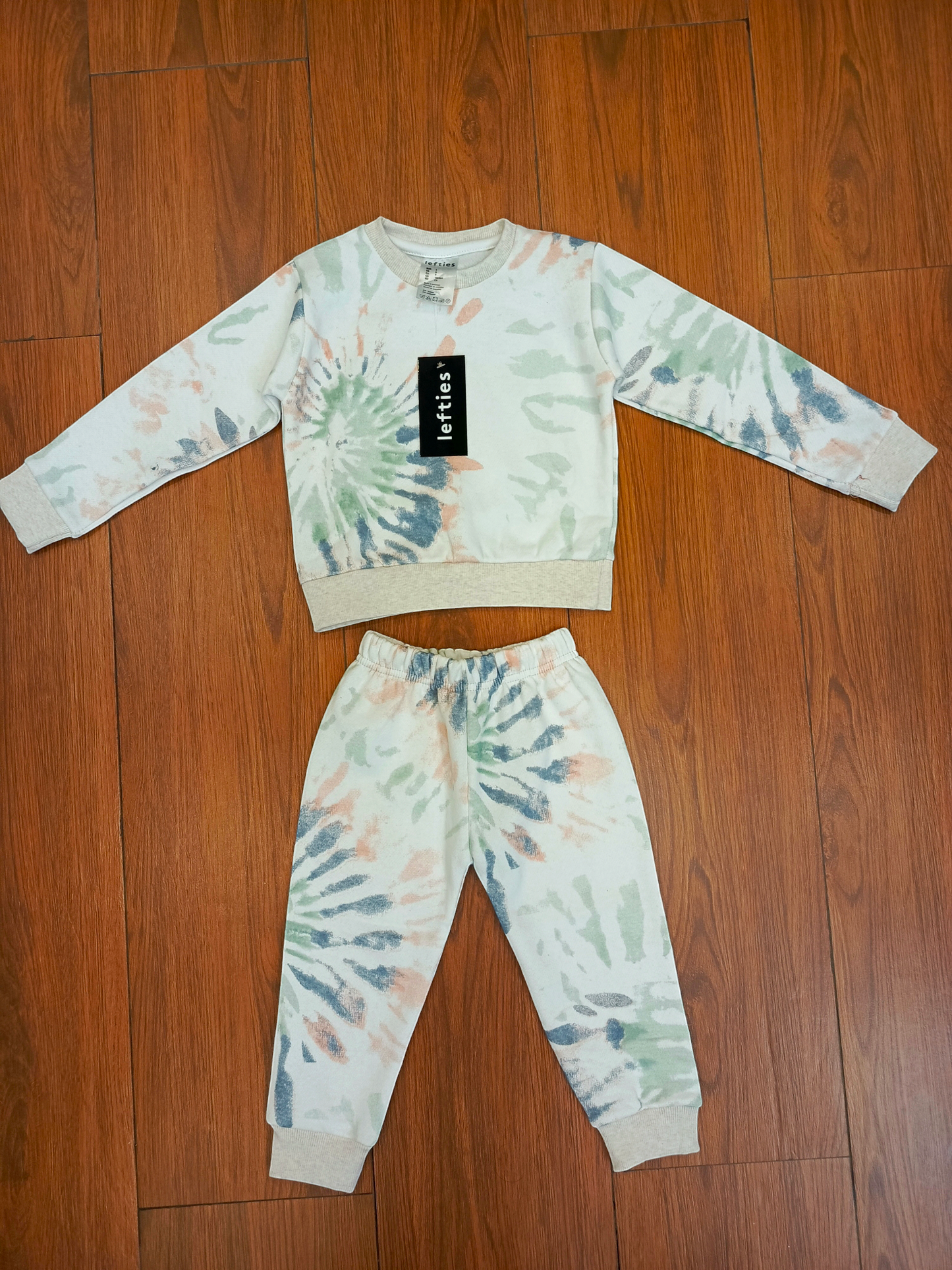 White tye&dye kids tracksuits