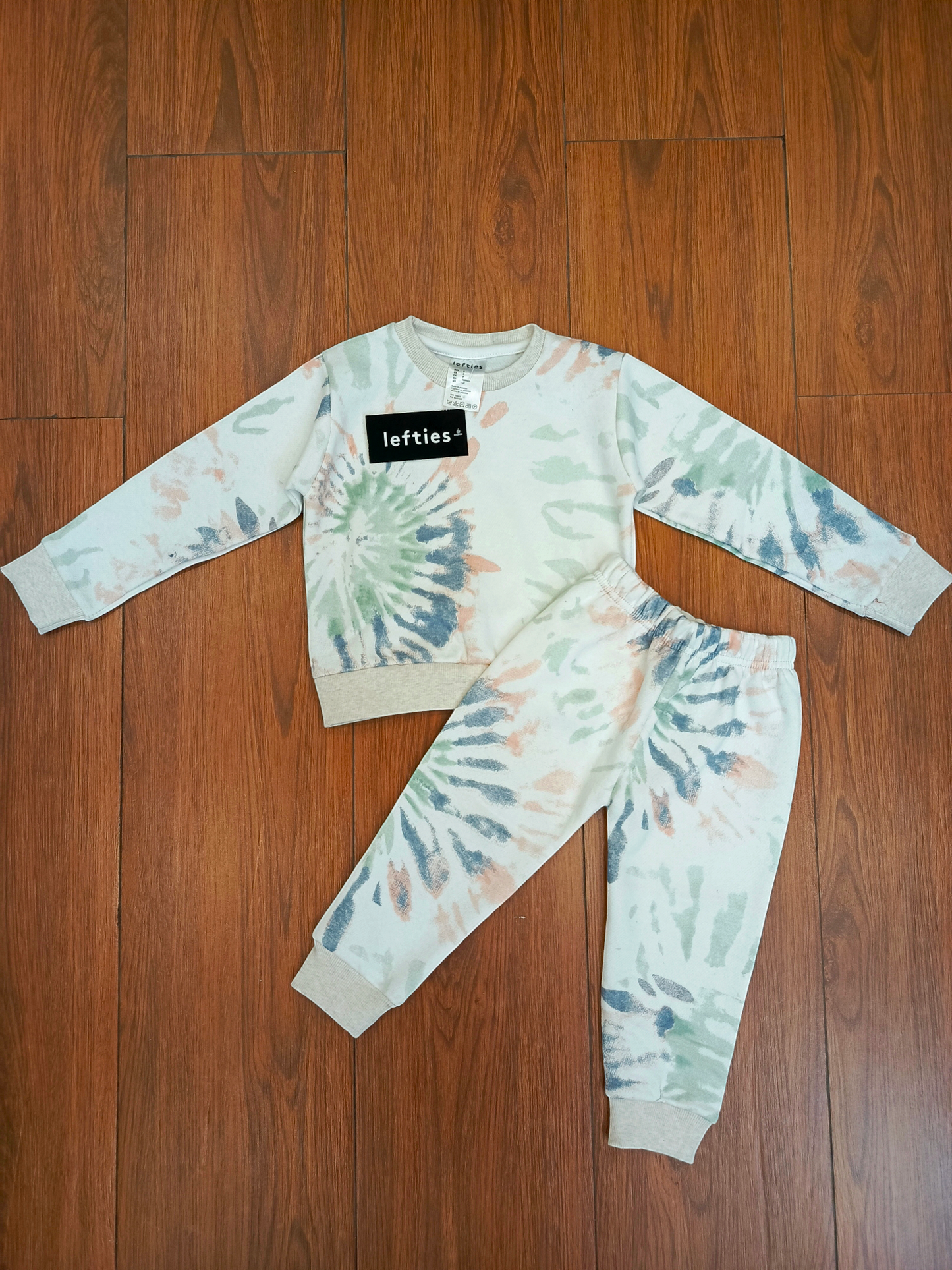 White tye&dye kids tracksuits