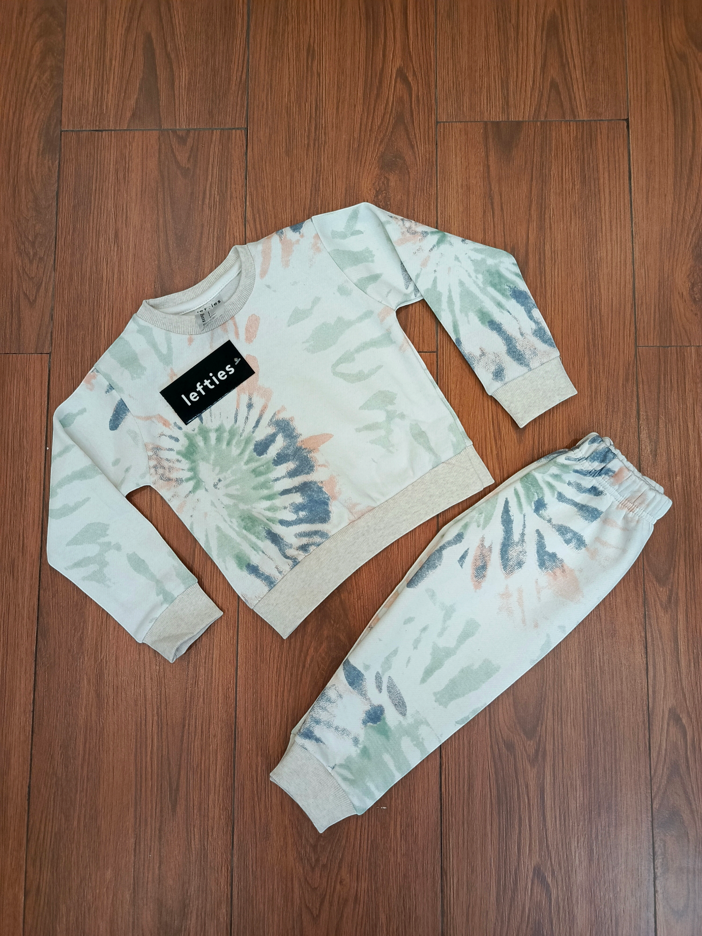 White tye&dye kids tracksuits