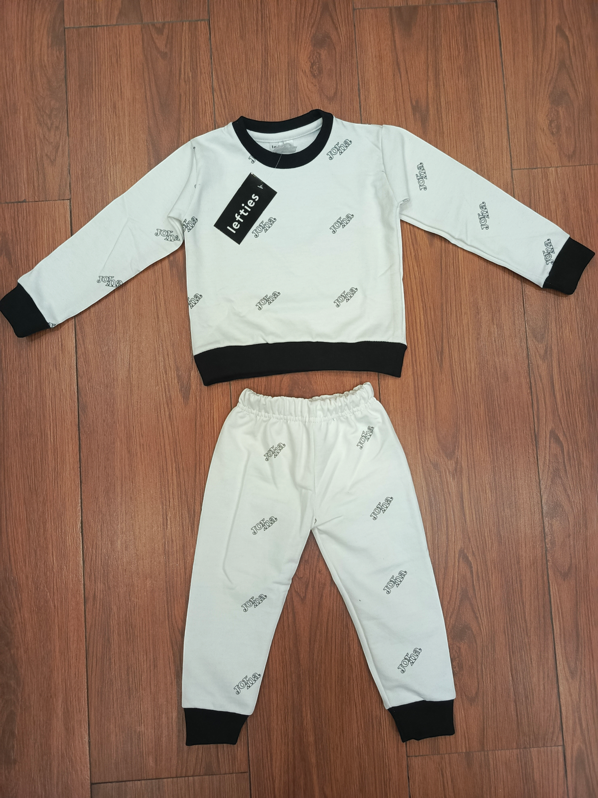 White Jr fleece tracksuit