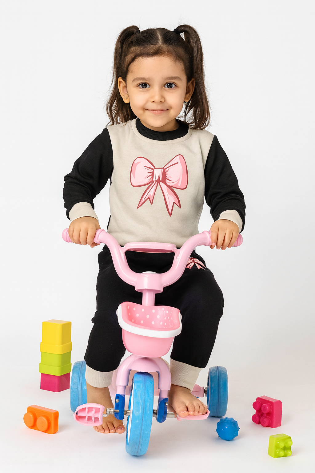 Brown black Bow tracksuit