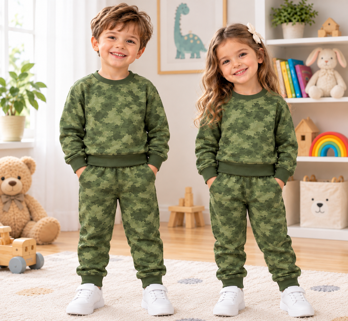 Green tye&dye kids tracksuit