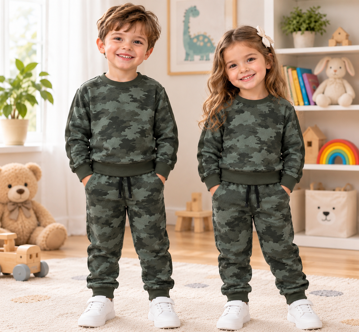 Green camo tracksuit