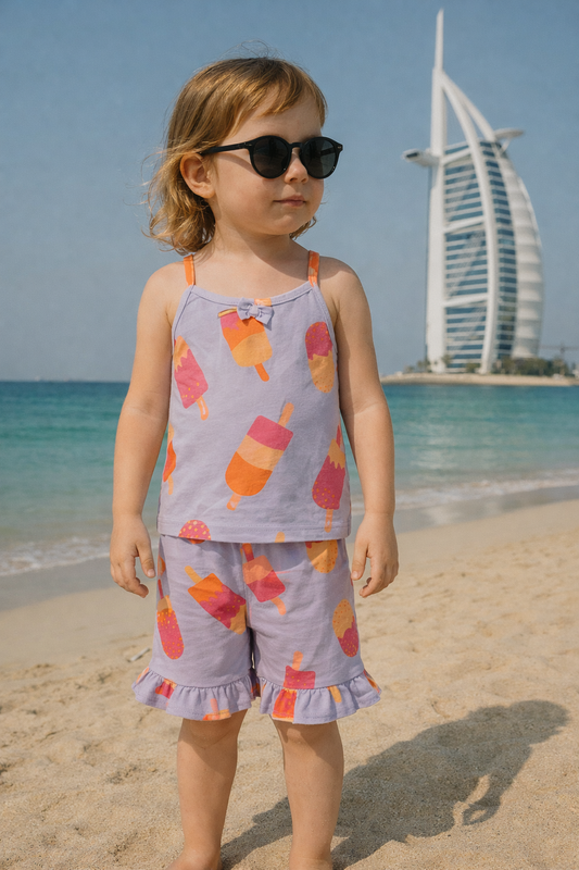 Ice cream print tanktop set