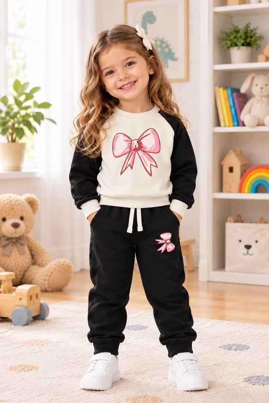 Brown black Bow tracksuit