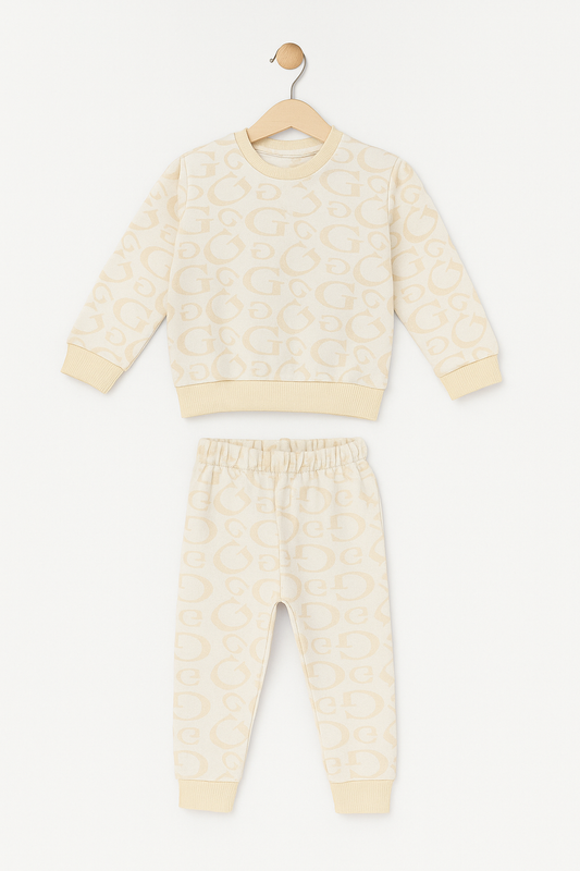 Gucci white fleece tracksuits warm feel