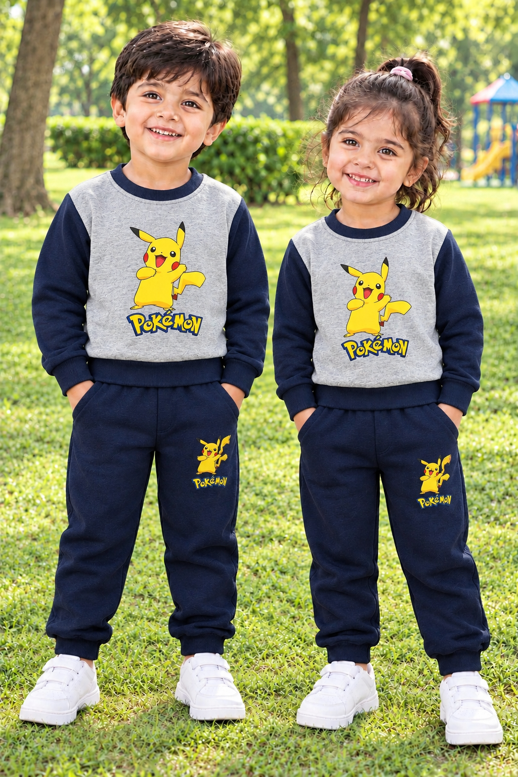 Blue grey pokemon tracksuit