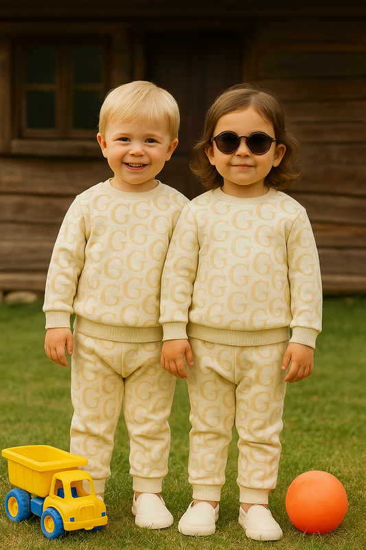 Gucci white fleece tracksuits warm feel