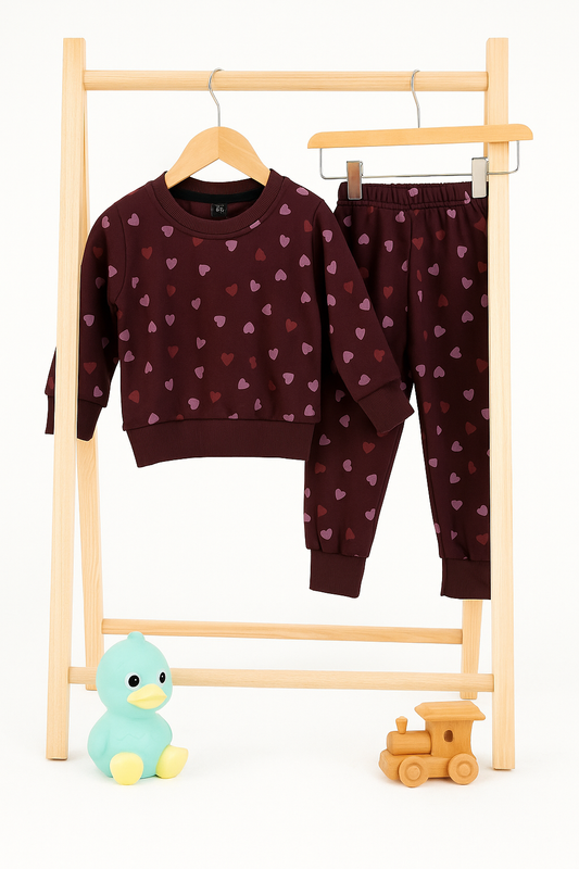 Purple heart kids track suit