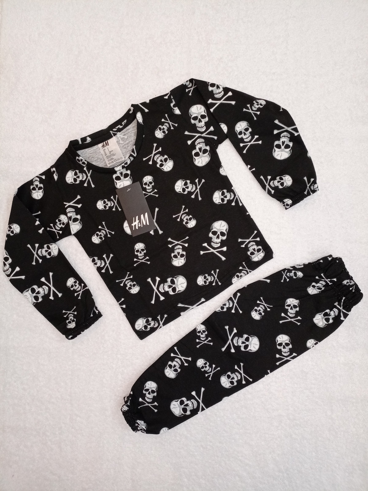 Black skull casual tracksuit