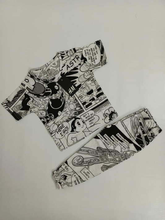 White cartoon half sleeves spring